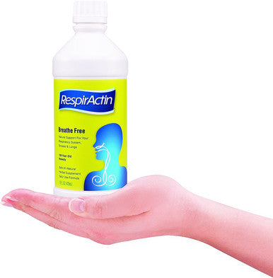 RespirActin Breathe Free - Safe & Effective Herbal Respiratory Health Supplement | 16 oz Supplements for Children & Adults