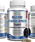 YUMMYVITE Blood Circulation Supplement - With Hawthorn, Butchers Broom, Horse Chestnut, Arginine, Diosmin, Varicose Veins Treatment, Circulation Support - 90 Capsules
