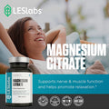 LES Labs Magnesium Citrate NonGMO Supplement 750mg 120 Capsules