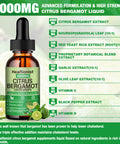 Healtionist 2 Packs 4000Mg Citrus Bergamot Liquid Drops - Cholesterol Lowering Supplement For Immune Support Anti-Aging Hight Cholesterol - Soursop Bitters Liquid High Absorption 4 Fl Oz