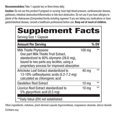 Nature S Way Super Milk Thistle Promotes Healthy Liver Function* 4-Herb Blend Vegan 120 Capsules