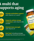 MegaFood Women'S 55+ One Daily Multivitamin For Women With Vitamin A Vitamin C Vitamin D3 & Vitamin E For Optimal Aging Support - Plus Real Food - Immune Support Supplement- Vegetarian - 90 Tabs