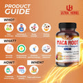 Ultra Herbs Peruana Maca Root Black Red Yellow 17700mg | Maca Root Capsules Enhanced with Ginseng Ashwagandha Fenugreek | Support Stamina Performance & Mood | 150 Capsules