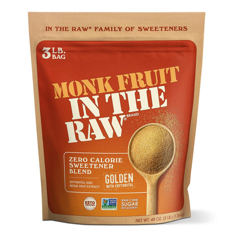 Monk Fruit In The Raw Sweetener Packets, 200 Ct, Keto Certified Monk Fruit Sweetener Packets, Zero Calories, Zero Net Carbs, Non-GMO Project Verified, Vega, Low Glycemic Index