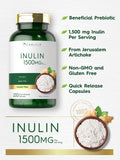 Carlyle Inulin Powder Capsules | 1500Mg | 200 Count | Non-Gmo And Gluten Free Supplement