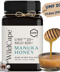 WildCape Manuka Honey Certified UMF 20+/MGO 830+ - 100% Pure, Raw, Unpasteurized, Non-GMO, Made in New Zealand - 8.8 oz (Pack of 1)