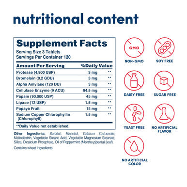 American Health Super Papaya Plus Digestive Enzyme Chewable Tablets Natural Papaya Flavor - Helps With Digestion & Nutrient Absorption Contains Papain & Other Enzymes - 360 Count 120 Total Servings