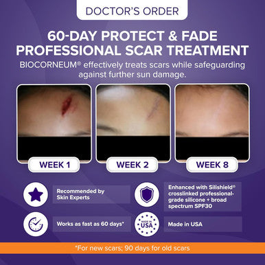 Advanced Scar Treatment With Silishield & Spf 30 50G Made In The Usa, Fast-Drying, Water-Resistant Silicone Scar Gel - Surgeon Recommended For & Old Scars - Suitable For Children Over 6 Months