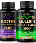 NUTRAHARMONY Biotin, Collagen Capsules & Mullein Leaf Extract Capsules