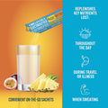 Organika Electrolytes Powder- Variety Pack Sachets (Raspberry + Lemonade + Pineapple Passion), On-The-Go Hydration And Electrolyte Replenishment 3.5G X 20Ct