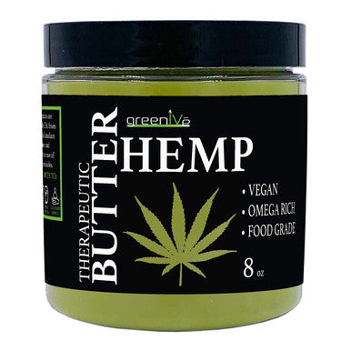 Greenive - Hemp Body Butter - All Natural - Hemp Body Butter - (8Oz)