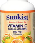 Sunkist Non-Acidic Calcium Ascorbate Vitamin C Capsule, 500mg