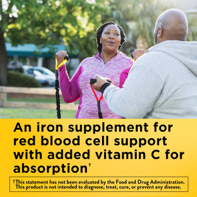 Nature Made Iron 18 Mg Per Serving With Vitamin C Dietary Supplement For Red Blood Cell Support 60 Gummies 30 Day Supply