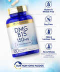 Carlyle Dmg Supplement | B15 | 150 Mg 180 Capsules | N-Dimethylglycine | Vegetarian, Non-Gmo, Gluten Free