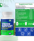 DR VITAMIN SOLUTIONS Vision Support Eye Vitamins For Macular Health Supplements With Lutein, Zinc, Vitamin A & Bilberry Areds 2 Formula (1 Bottle, 60 Capsules)