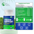 DR VITAMIN SOLUTIONS Vision Support Eye Vitamins For Macular Health Supplements With Lutein, Zinc, Vitamin A & Bilberry Areds 2 Formula (1 Bottle, 60 Capsules)