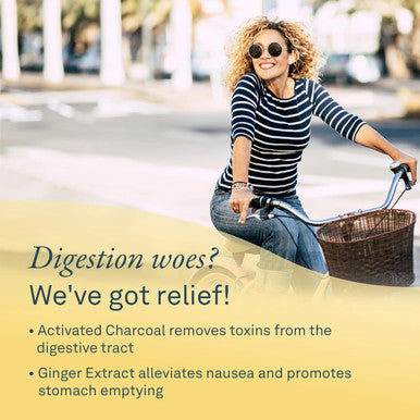 Organika Digest Relief- With Ginger And Activated Charcoal- Relief For Digestive Upset, 90 Count (Pack Of 1)