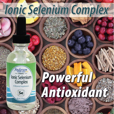 Anderson Ionic Selenium Complex, Liquid Selenium Supplement Drops, Supports Thyroid And Immune System, Antioxidant, Ionic Mineral Drops, Fights Radicals, 40 Servings, 2 Fl Oz