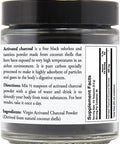 Viva Doria Virgin Activated Charcoal Powder, Coconut Shell Derived, Food Grade, 1.5 Oz Glass Jar (43 Grams)