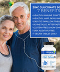 Renew Actives Zinc Supplements, 8 Month Supply (250 Count), Easy To Swallow, Max Strength 50Mg Zinc Vitamin, For Healthy Skin, A Strong Immune System, And Enhanced Hair Growth, Vegan, Made In Canada