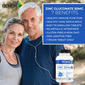Renew Actives Zinc Supplements, 8 Month Supply (250 Count), Easy To Swallow, Max Strength 50Mg Zinc Vitamin, For Healthy Skin, A Strong Immune System, And Enhanced Hair Growth, Vegan, Made In Canada
