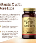 Solgar Vitamin C 500 Mg With Rose Hips 250 Tablets - Antioxidant & Immune Support - Overall Health - Supports Healthy Skin & Joints - Non Gmo Vegan Gluten Free Dairy Free Kosher 250 Servings
