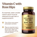 Solgar Vitamin C 500 Mg With Rose Hips 250 Tablets - Antioxidant & Immune Support - Overall Health - Supports Healthy Skin & Joints - Non Gmo Vegan Gluten Free Dairy Free Kosher 250 Servings
