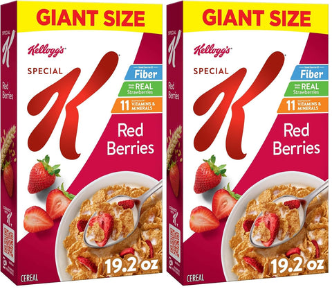 Kellogg Corn Flakes Cold Breakfast Cereal, 8 Vitamins and Minerals, Healthy Snacks, Family Size, Original (4 Boxes)