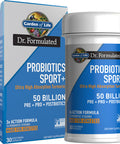 Garden of Life Dr Formulated Sport Probiotics Digestive Supplement Organic Prebiotics For Women & Men Athletes Clinically Studied Turmeric Curcumin 50 Billion Cfu Gut Health Acidophilus 30Ct