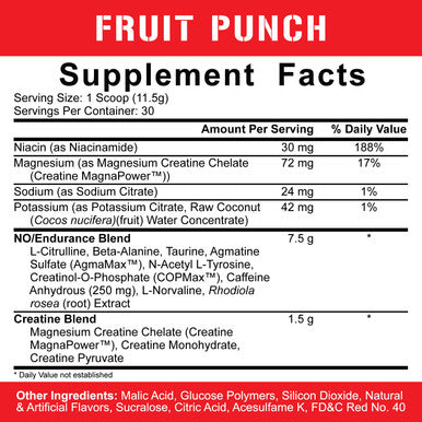 5% Nutrition Rich Piana Kill It Pre Workout Powder w/ Creatine, Jitter-Free , NO-Booster, Beta Alanine, L-Citrulline for Focus, Pump, Endurance, Recovery 13.23 oz, 30 Srvgs ( Punch)