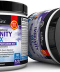 Immune Support Drink with Vitamin C 1000mg D3 B12 Zinc Elderberry Turmeric Eusacea Electrolytes Powder Natural Hydration Immunity Defense Joint Support Berry Flavor Vitamin Supplement 30 Days
