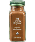 Simply Organic Ceylon Ground Cinnamon, 2.08 Ounce 3 Pack, Non-GMO Organic Cinnamon Powder, Vegan
