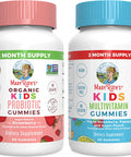 Maryruth Organics Multivitamin and Probiotic Gummies (Strawberry) for Kids | Clean Label Project Verified | Vitamins for Gut Health Immunity & Overall Wellness | Vegan Non-GMO Gluten