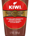 KIWI Browm Shine and Nourish Cream, Protects and Shines Leather Shoes, 50g