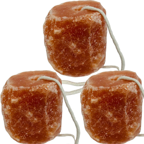 RoyalHouse 4.46.6 Lbs Himalayan Salt Lick for Horses Deer Goats and Livestock Salt Block on Rope (1 Pack) 100% Natural & Pure Mineral Salt with Minerals for Digestive Health Animal Treat