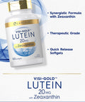 Carlyle Lutein And Zeaxanthin 20Mg | 300 Softgels | Eye Health Vitamins | Non-Gmo & Gluten Free Supplement