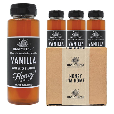 HONEY FEAST New Zealand Manuka Infused Honey with Propolis 12oz - Raw Manuka Honey, Patent Pending Formula, MGO182 Rating, Manuka Honey New Zealand