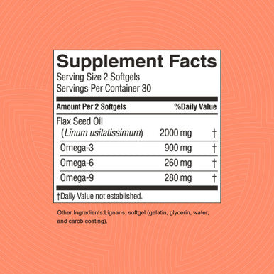 Nature'S Sunshine Flax Seed Oil, 60 Softgels | Excellent Source Of Heart-Healthy Fatty Acids, Contains Lignans Which Help Boost