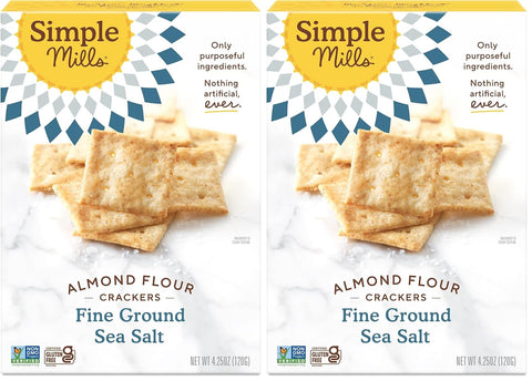 Simple Mills Almond Flour Crackers Fine Ground Sea Salt 4.25 Oz