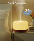 Asakuki Essential Oil Diffuser 500Ml, Diffusers For Home With Remote Control, 5 In 1 Ultrasonic Aromatherapy Diffuser With Auto Shut Off, 4 Timing Set, 7 Led Lights For Home Office Sleep