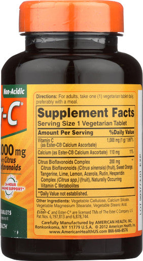 American Health Ester-C 1000 Mg 90 Veggie Tabs