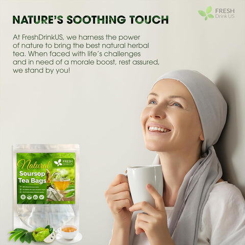 FreshDrinkUS, Premium 50 Mulberry Leaf Tea Bags, 100% Natural & Pure from Mulberry Leaves. Herbal Tea. Made with Natural Material Tea Bags. No Sugar, No Caffeine, No Gluten, Vegan.
