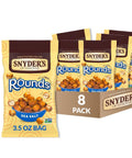 Snyder's of Hanover Pretzels Rounds Sea Salt 3.5 Oz (Pack of 8)