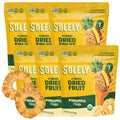 SOLELY - Organic Dried Pineapple Rings (5.5 oz Resealable Bags, Pack of 3) - Real Fresh Fruit - 1 Ingredient - Healthy Snacks for Adults & Kids - Non GMO, Vegan Snacks, Shelf Stable - 3 Bags (16.5 oz)