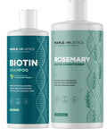 Biotin Shampoo And Conditioner Set - Sulfate & Paraben Shampoo And Conditioner With Biotin And Rosemary For All Hair Types - Volumizing Hair Care Set