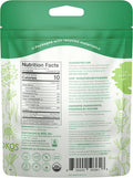 Kos Organic Wheatgrass Juice Powder, Superfood Rich In Chlorophyll & Fiber, Cold-Pressed & Air Dried Plant Based Ingredient - Usda Certified, Non-Gmo, Soy & Gluten-, 40 Servings Bag