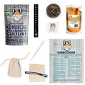 Fermentaholics 1 Gallon Jun Kombucha Starter Kit - Includes Usda Organic Jun Scoby & Starter Tea + Ingredients To Start Brewing Your Own Jun Tea Jar Not Included