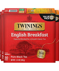 Twinings Lemon & Ginger, Caffeine-Free Herbal Tea Bags, 100 CT Box (1 Pack) | Spicy & Tangy, Ginger, Lemon Peel, Lemongrass, Blackberry Leaves, Soothe Digestion, 100 Foil Lined Individually Wrapped Bags