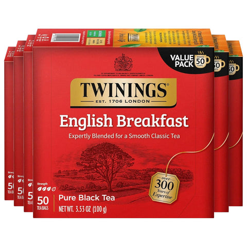 Twinings Lemon & Ginger, Caffeine-Free Herbal Tea Bags, 100 CT Box (1 Pack) | Spicy & Tangy, Ginger, Lemon Peel, Lemongrass, Blackberry Leaves, Soothe Digestion, 100 Foil Lined Individually Wrapped Bags
