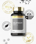 Carlyle Selenium Supplement | 200mcg Tablets | Vegetarian Non-GMO Gluten